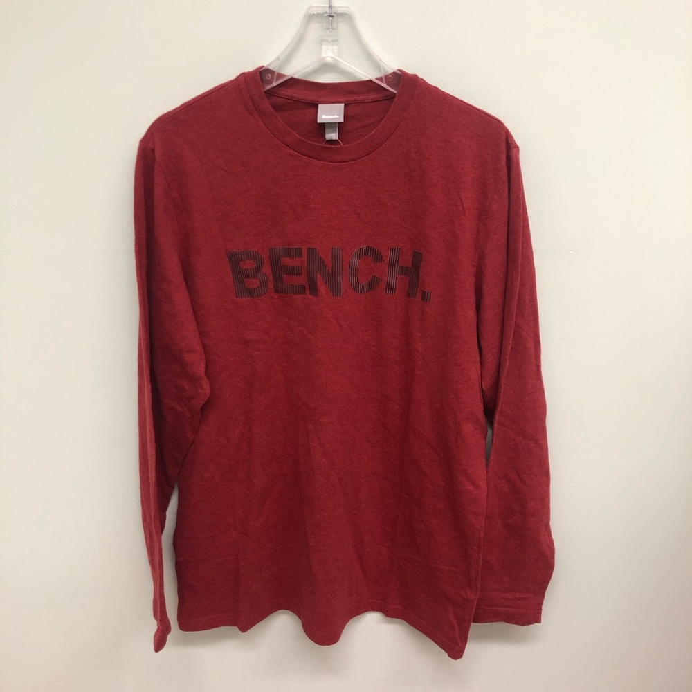Bench | Men’s Red Long Sleeve Shirt | Size Medium